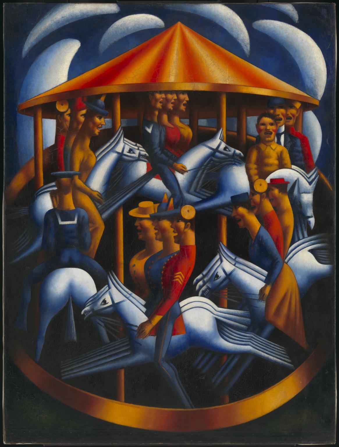 Merry-Go-Round 1916 by Mark Gertler 1891-1939